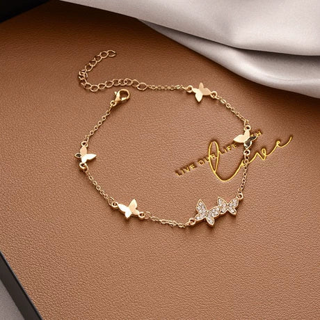 Butterfly Pendant Bracelet