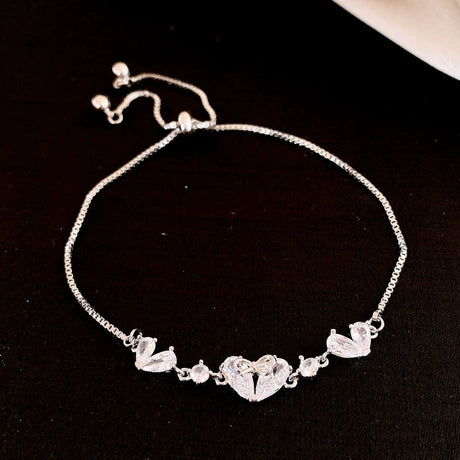 zircon love bracelet ins design bracelet