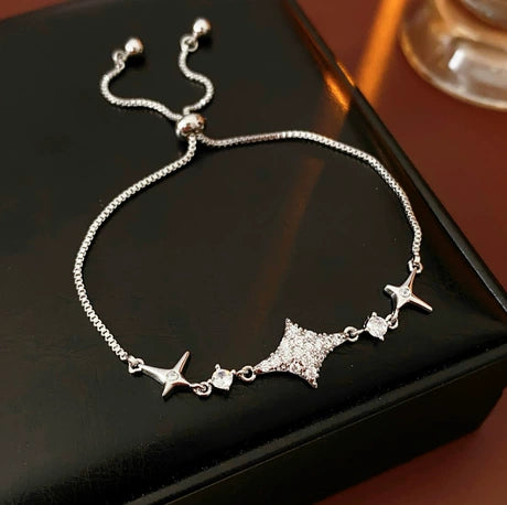 zircon star pull-out bracelet