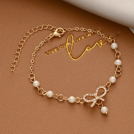 Girly bow bracelet