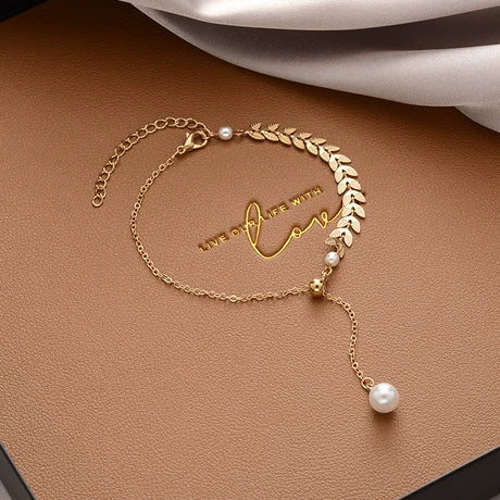 Heart-Shaped Crystal Bracelet